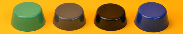 Cured Epoxy Systems in Various Colors 